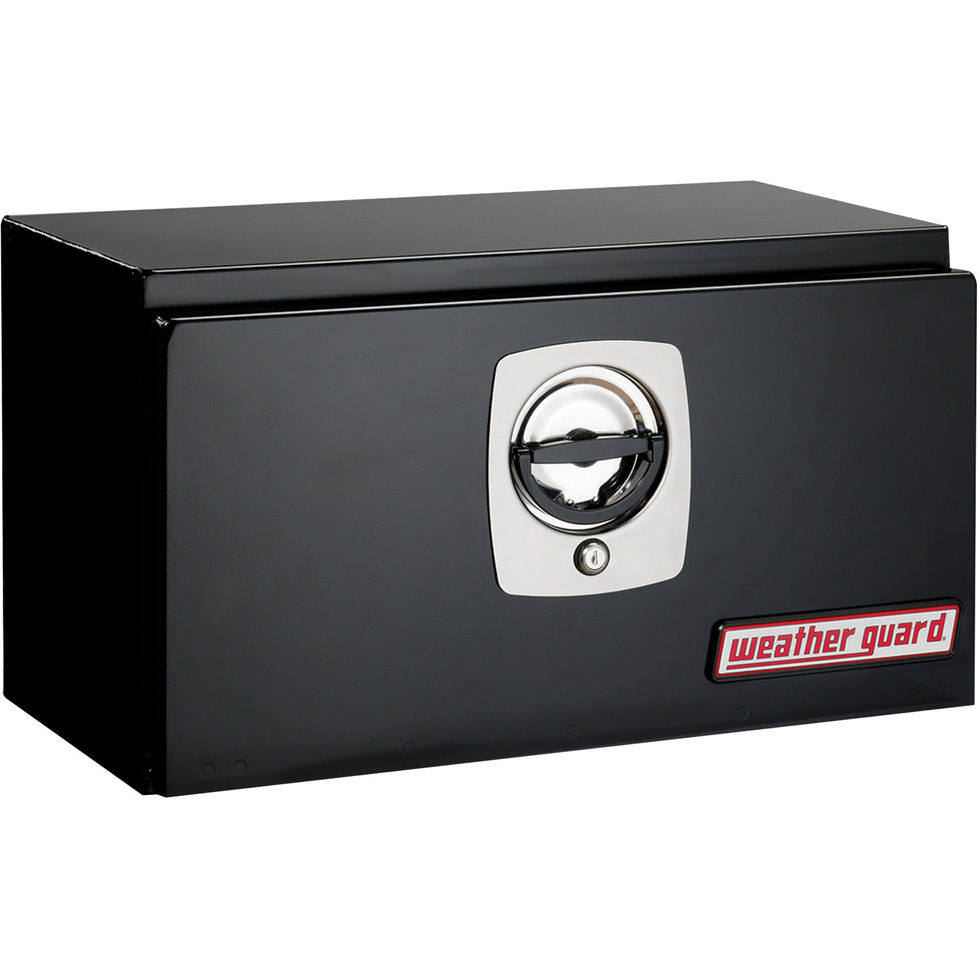 Weather Guard Underbody Mini Truck Tool Box, Steel, Gloss Black, 24.13in.L x 12.38in.W x 14.13in.H, Model# 525-5-02